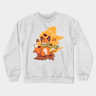 Cute Fox In Autumn Fox Forest Animal Crewneck Sweatshirt